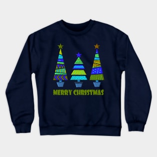 Festive Christmas Trees Crewneck Sweatshirt